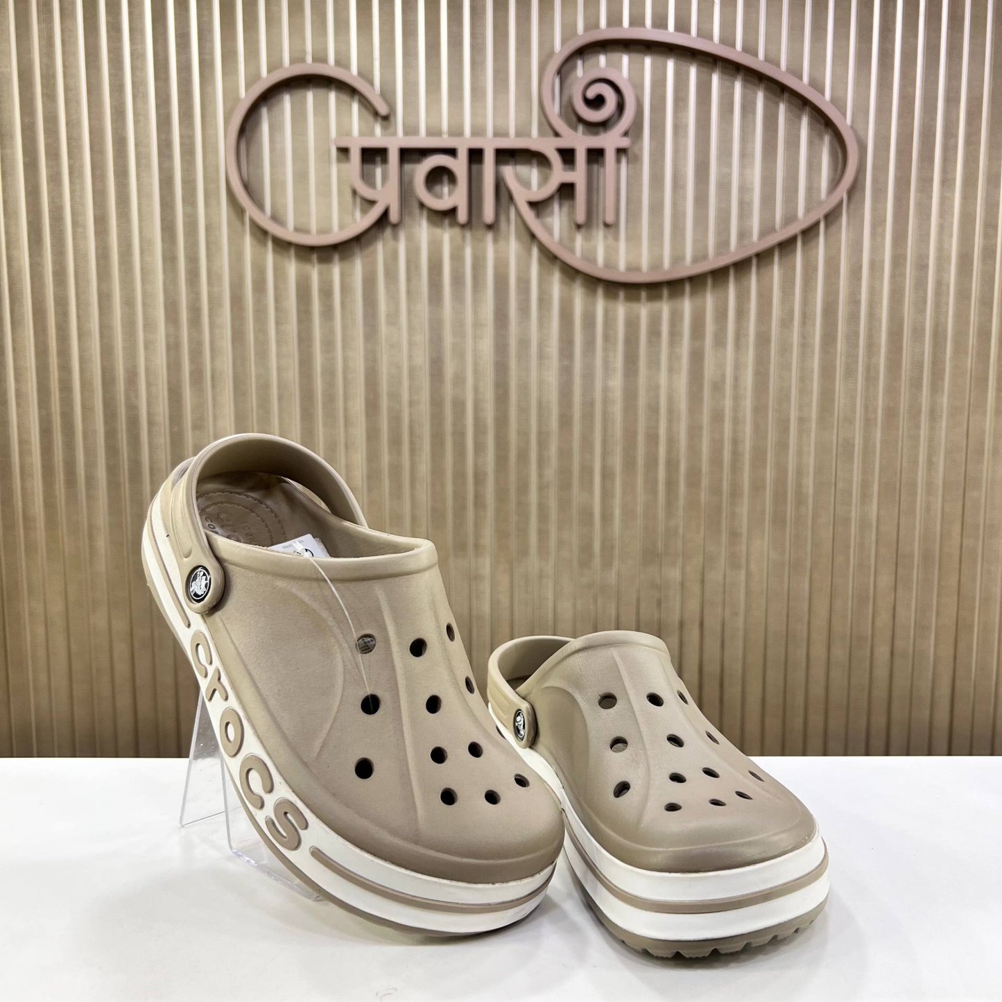 Premium Beige Crocs Monsoon Special