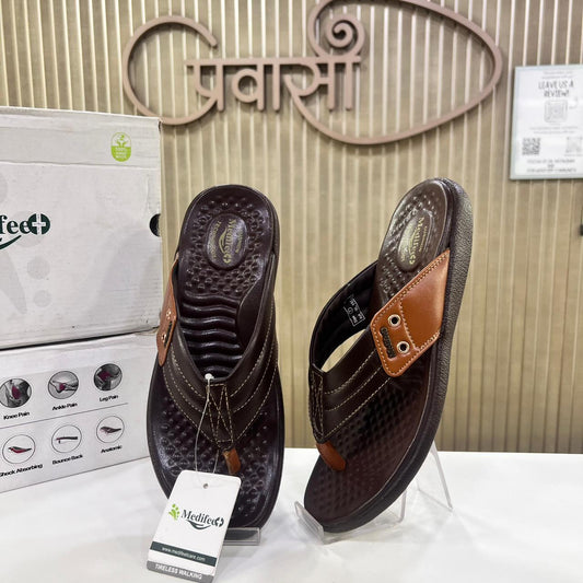 Soft Ortho Chappal For Men Doctor Special (Diabetes Knee & Back Pain)